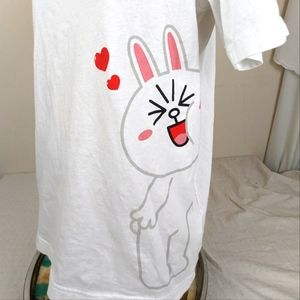 Uniqlo X Line Friends Cotton Short Sleeve Crew Graphic Tee Large